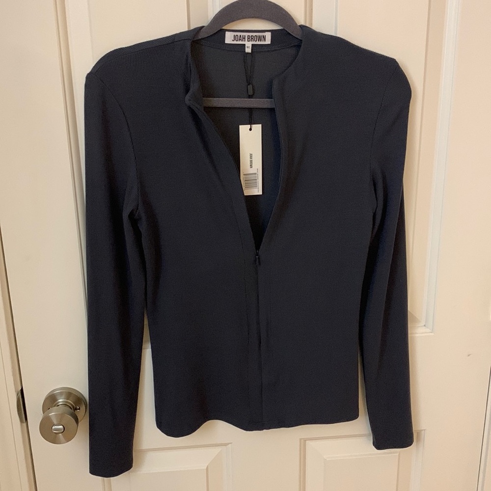 INVISIBLE ZIP LONG SLEEVE M/L - JOAH BROWN